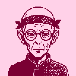 A pixel-art character made in Pixxxel